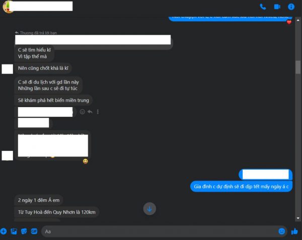 Cuộc trao đổi giữa du khách và Chời Quơ travel